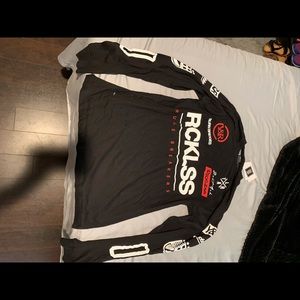 Black reckless/ ruler breaker Long sleeve